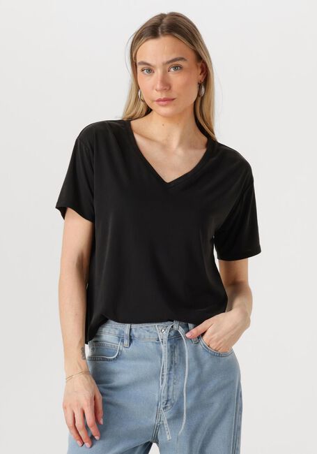 OBJECT T-shirt OBJANNIE RE S/S V-NECK TOP en noir - large