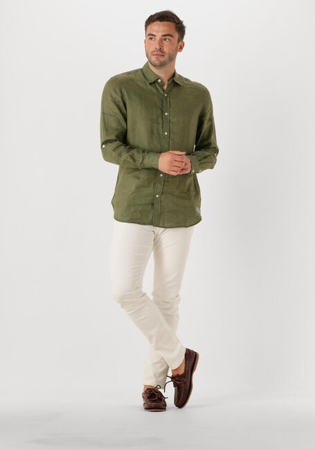 Groene SCOTCH & SODA Casual overhemd REGULAR FIT LINEN SHIRT - large