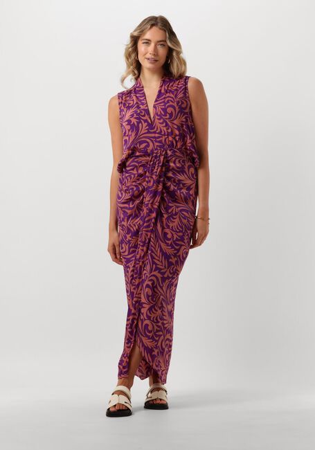 SISSEL EDELBO Robe midi UNO LONG DRESS en rose - large