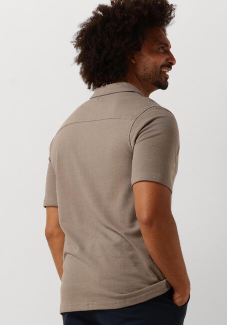 PURE PATH Chemise décontracté SHORTSLEEVE SHIRT BUTTON UP en taupe - large