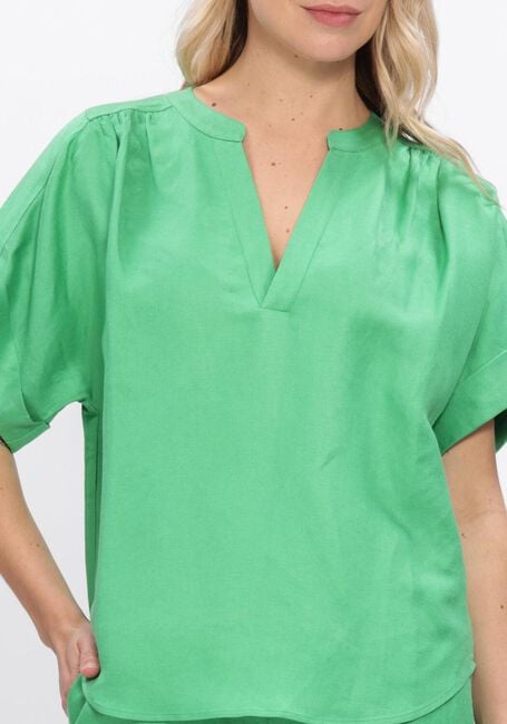 Groene MINUS  MSJUNO LINEN BLOUSE - large