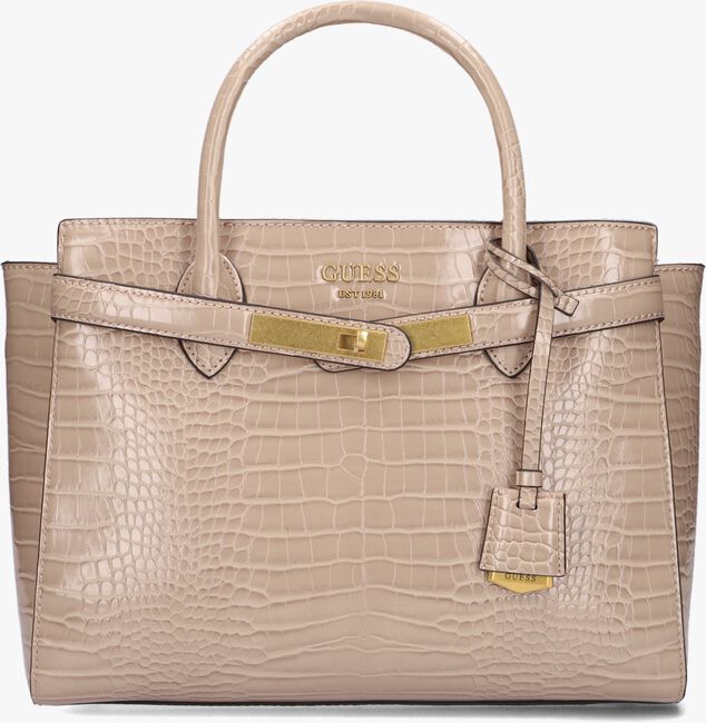 GUESS ENISA HIGH SOCIETY SATCHEL Sac à main en taupe - large