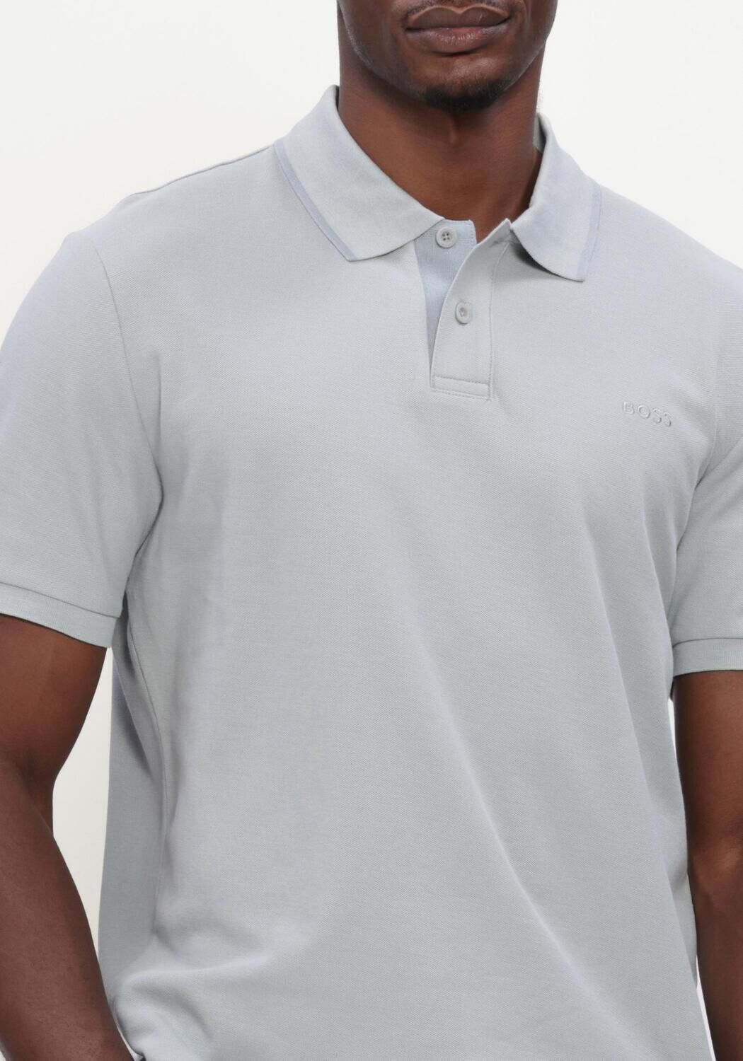 Lichtgrijze BOSS ORANGE Polo PHOENIX - large