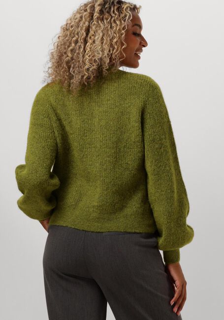 SELECTED FEMME Gilet SLFSIA RAS LS KNIT POCKET en vert - large