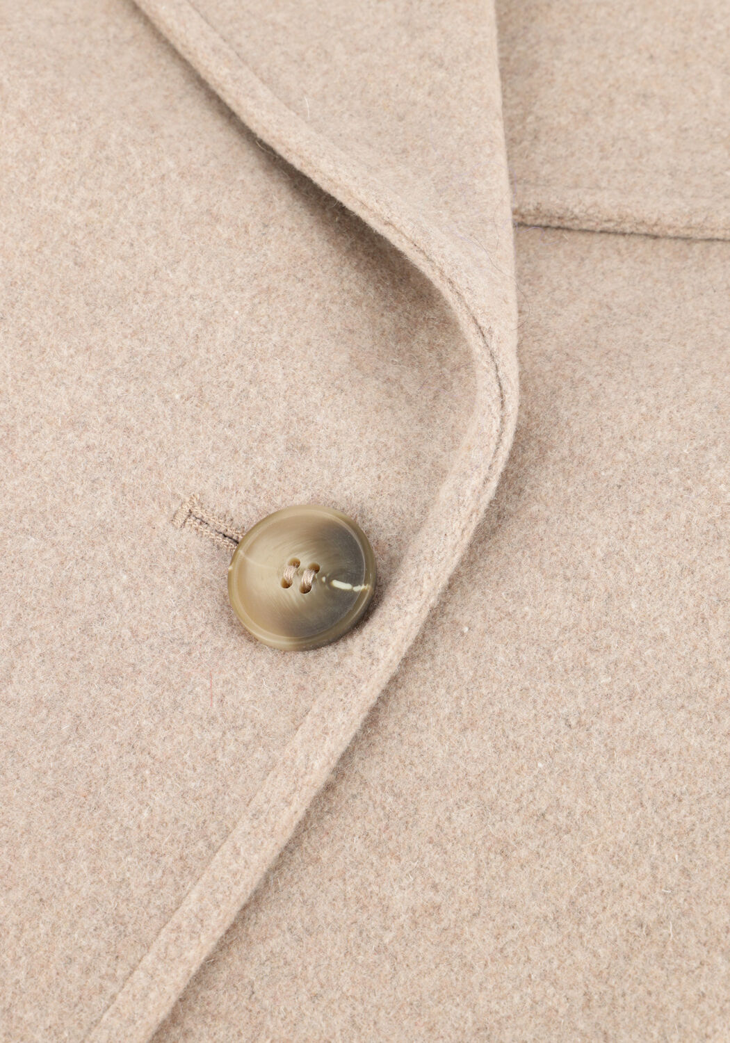 SELECTED WOMEN Manteau SLFALMA SHORT WOOL JACKET Sable - large