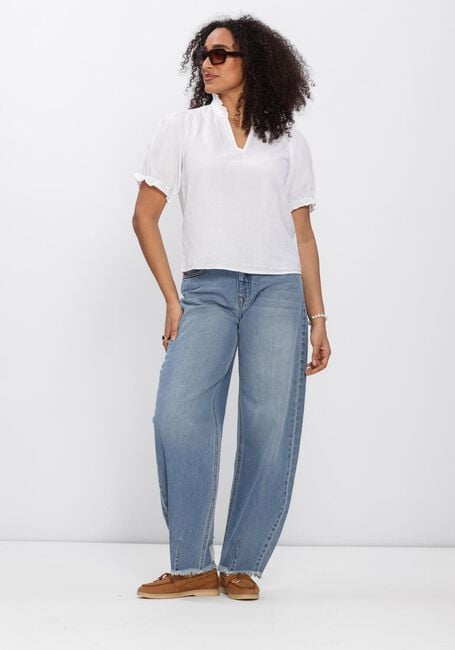 Witte NEO NOIR Top ODESA LINEN BLOUSE - large