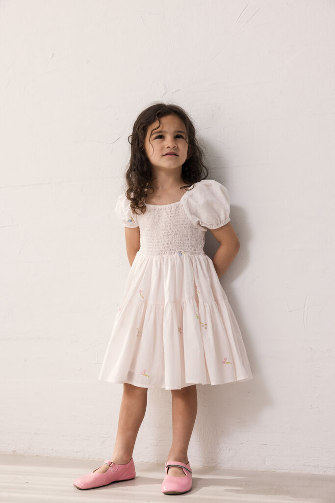 Beige MARMAR COPENHAGEN Midi jurk DYMAN - large