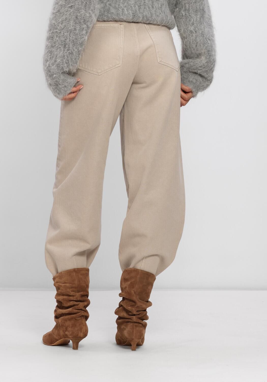 Beige DANTE6 Jeans BRAVE BARREL LEG JEANS - large