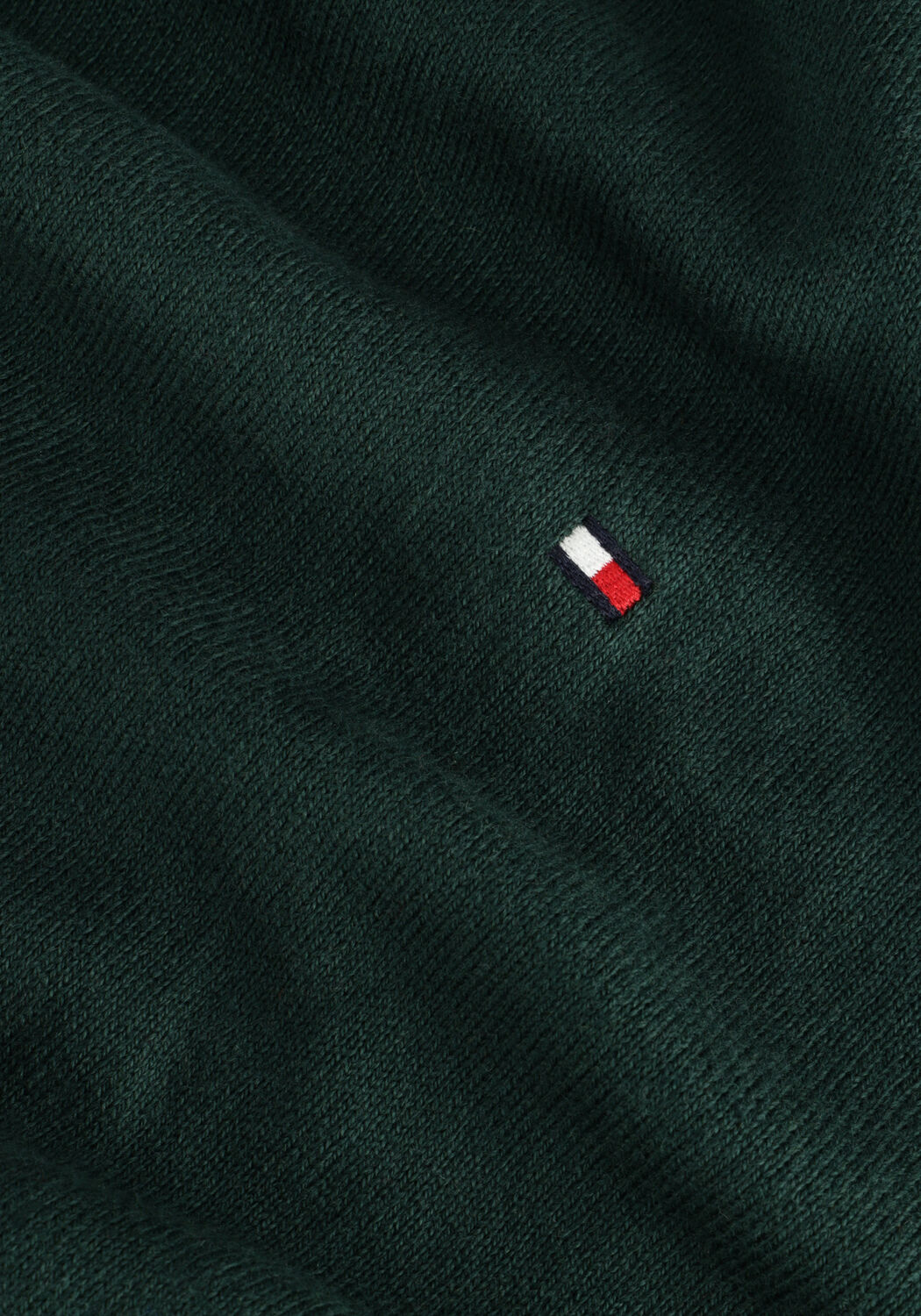 Donkergroene TOMMY HILFIGER Trui PIMA ORG CTN CASHMERE CREW NECK - large