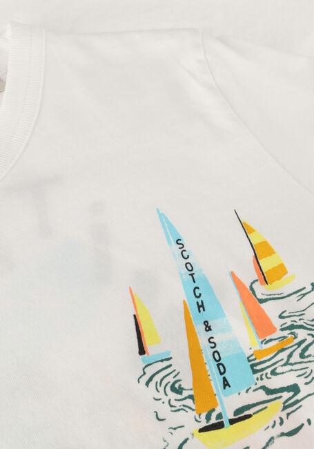 SCOTCH & SODA T-shirt COTTON IN CONVERSION ARTWORK TSHIRT en blanc - large