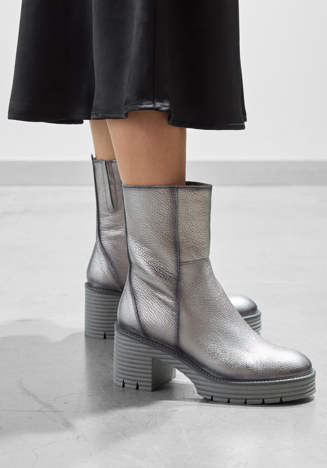 SOFTWAVES 8.88.17 Bottines en argent - large