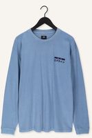 Blauwe EDWIN Polo / T-shirt HANADOROBO V NATURAL TS LS Blauwe EDWIN Polo / T-shirt HANADOROBO V NATURAL TS LS - medium