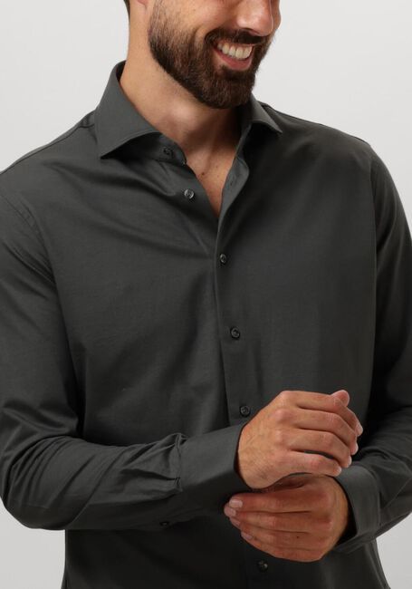 Groene PROFUOMO Klassiek overhemd SHIRT CUTAWAY SF SC KNITTED - large