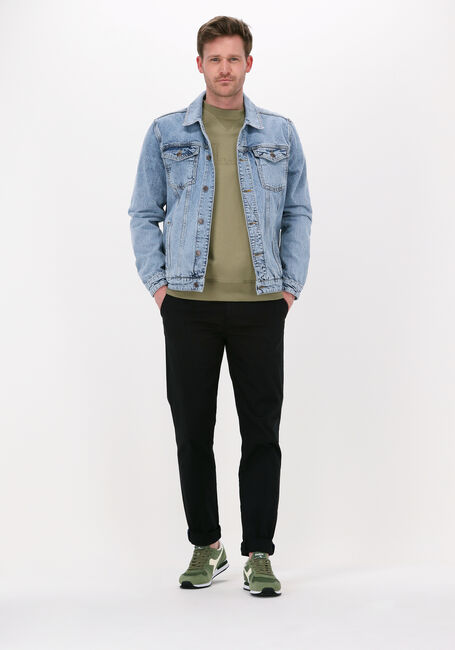 Groene COLOURFUL REBEL Sweater RBL AMS BIG EMBRO BASIC SWEAT - large