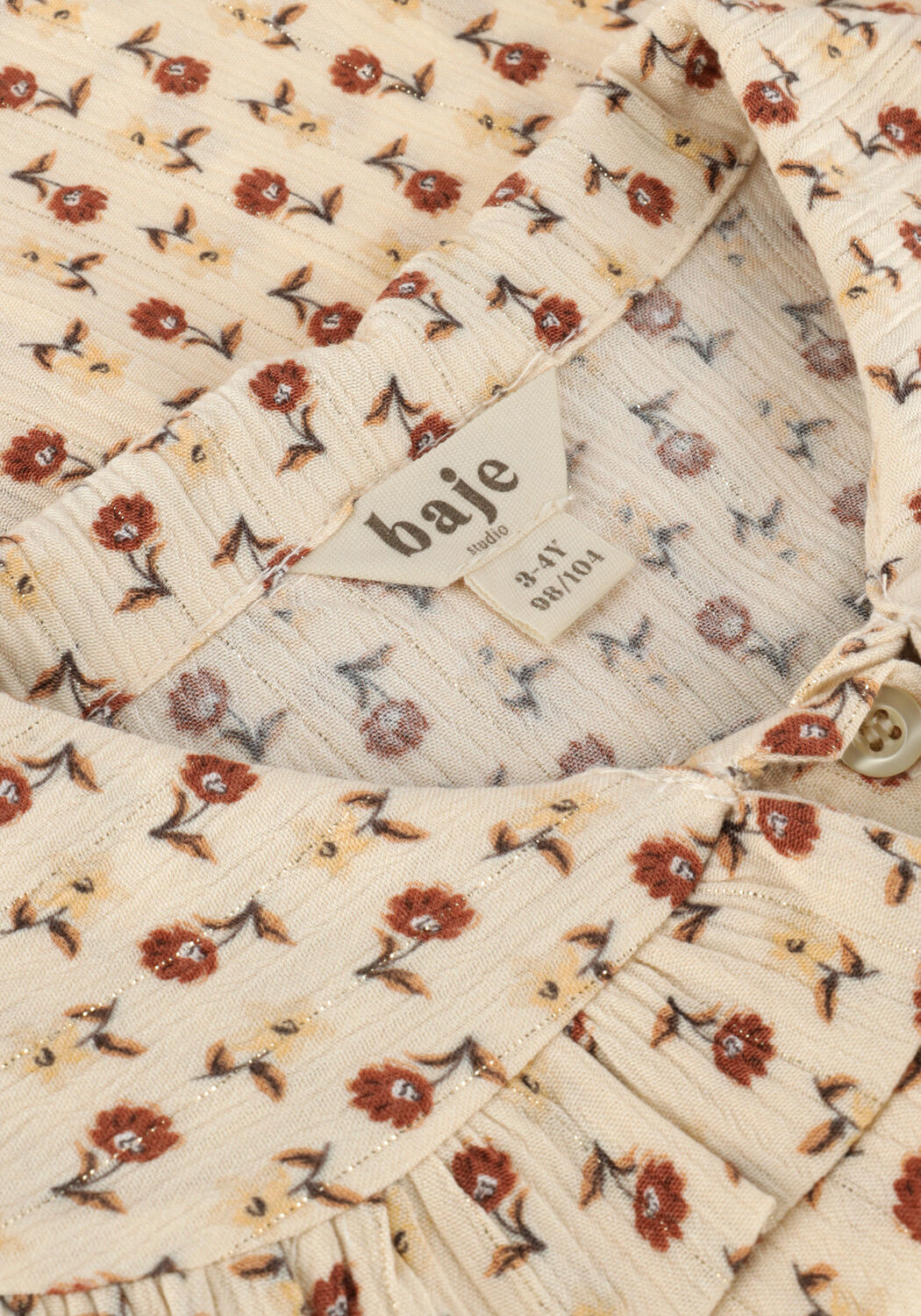 BAJE STUDIO SHORTSLEEVE BLS Blouses en beige - large