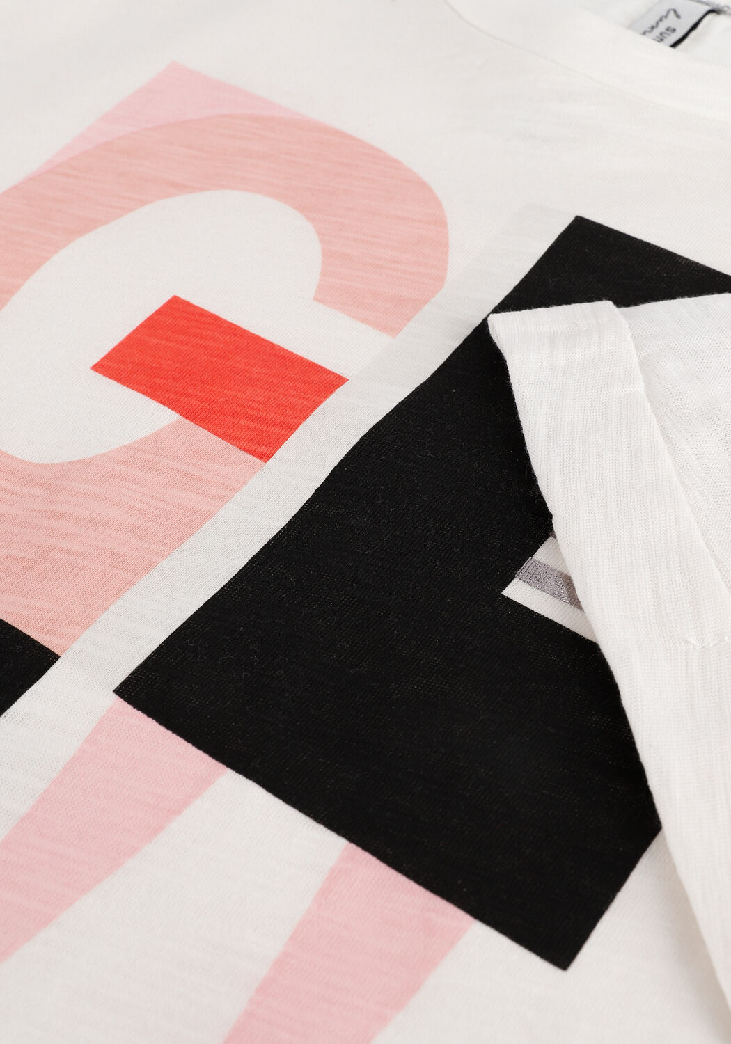 SUMMUM T-shirt TEE GLOW ARTWORK COTTON SLUB Blanc - large