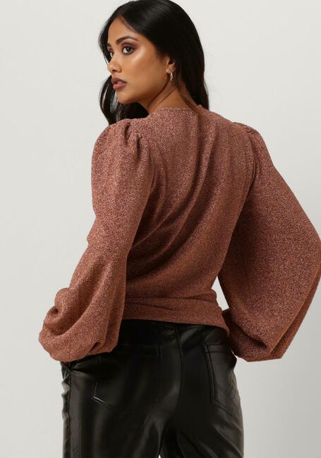 SUMMUM LONG SLEEVE TOP LUREX JERSEY Blouses en rose - large