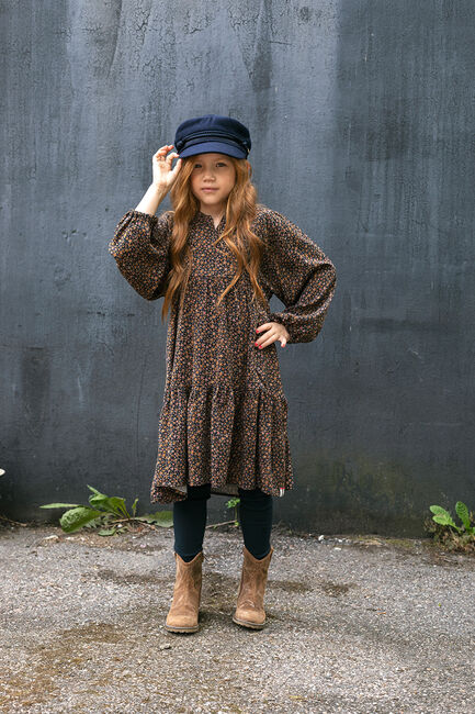 Zwarte LOOXS Midi jurk 2231-7822 - large