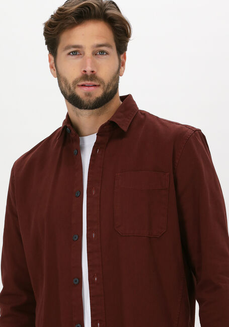 CAST IRON Chemise décontracté LONG SLEEVE SHIRT REGULAR FIT Bordeaux - large