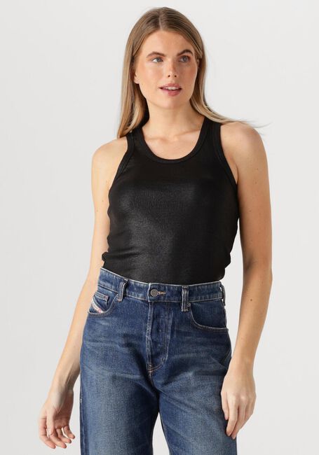 SUMMUM Haut RIB TANKTOP COTTON RIB en noir - large