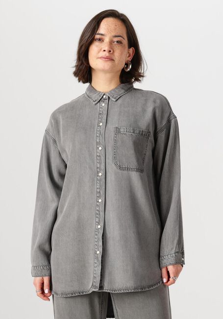 OBJECT OBJFRAME L/S LO SHIRT Blouses en gris - large