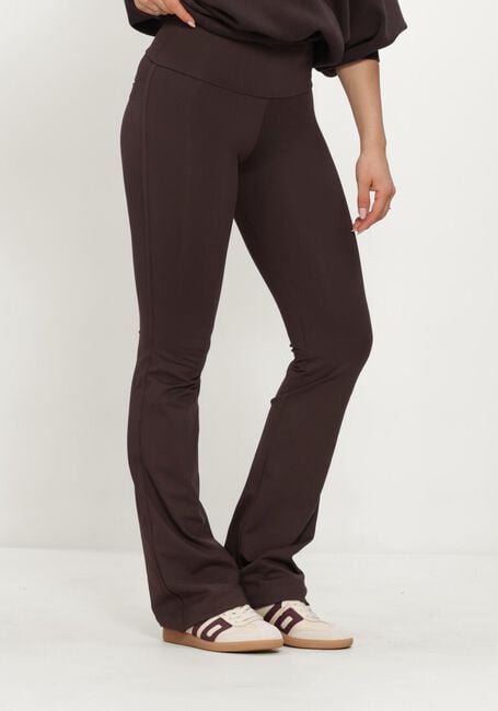 Bruine DEBLON SPORTS Flared broek CELINE FLARED LEGGINGS - large