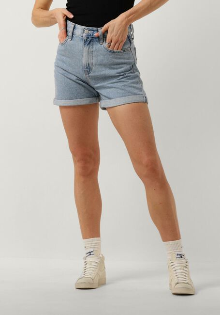 CALVIN KLEIN Pantalon courts MOM SHORT en bleu - large