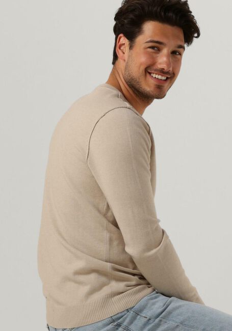 BUTCHER OF BLUE Pull CLIFDEN CREW en beige - large
