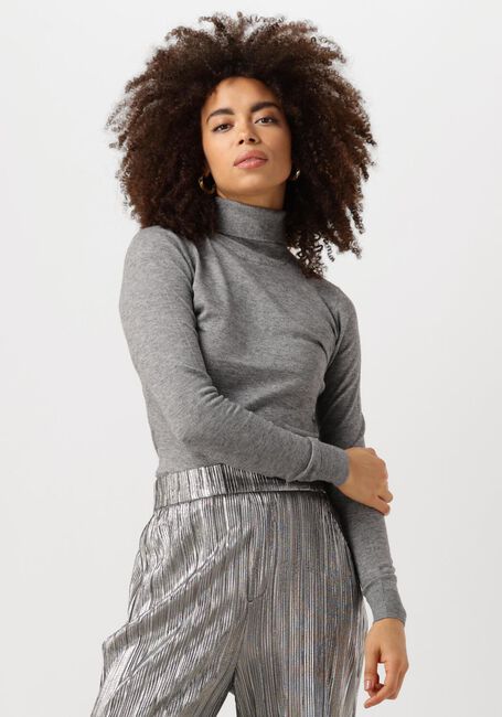 OBJECT Col roulé OBJTHESS L/S ROLLNECK KNIT PULLOVER en gris - large