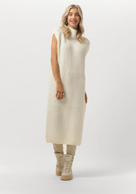 10DAYS Robe midi TURTLE NECK DRESS Écru - large