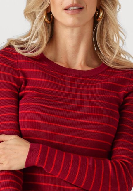 YDENCE Haut KNITTED TOP DEVINA Bordeaux - large