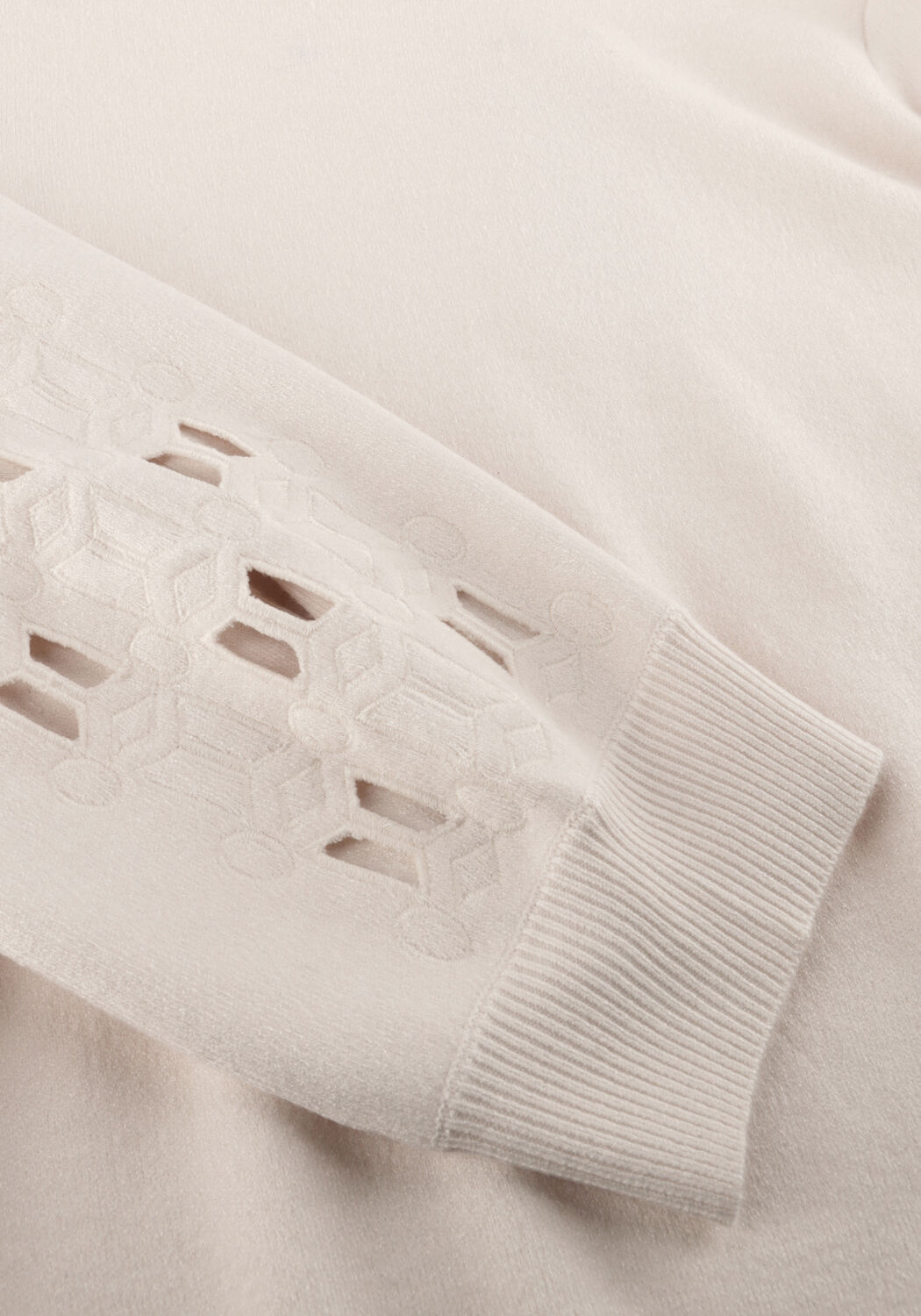 Creme OBJECT Trui OBJYUKI L/S RE KNIT PULLOVER - large