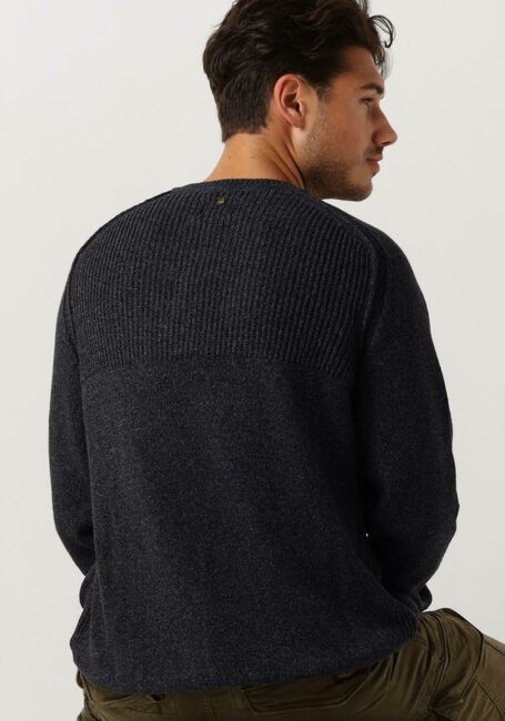 PME LEGEND Pull R-NECK COTTON INDIGO LOOK KNIT Bleu foncé - large