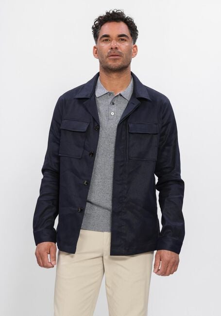 Donkerblauwe PROFUOMO  OVERSHIRT LL GD - large