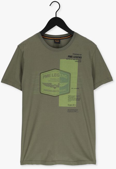 PME LEGEND T-shirt SHORT SLEEVE R-NECK SINGLE JERSEY en vert - large