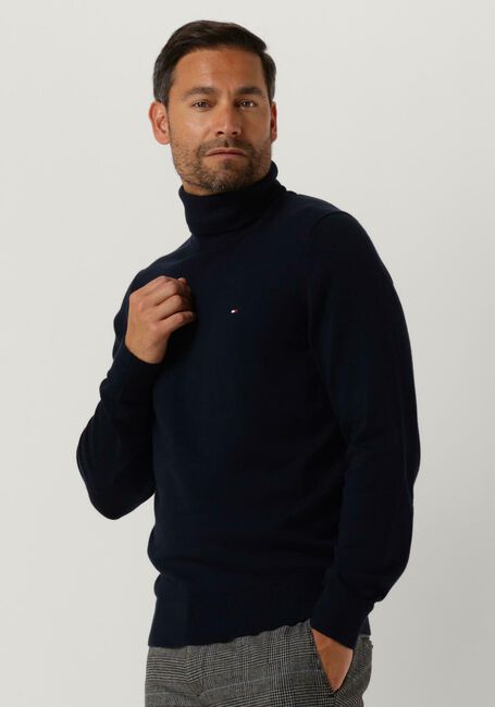 TOMMY HILFIGER Col roulé PIMA ORG CTN CASHMERE ROLL NECK Bleu foncé - large