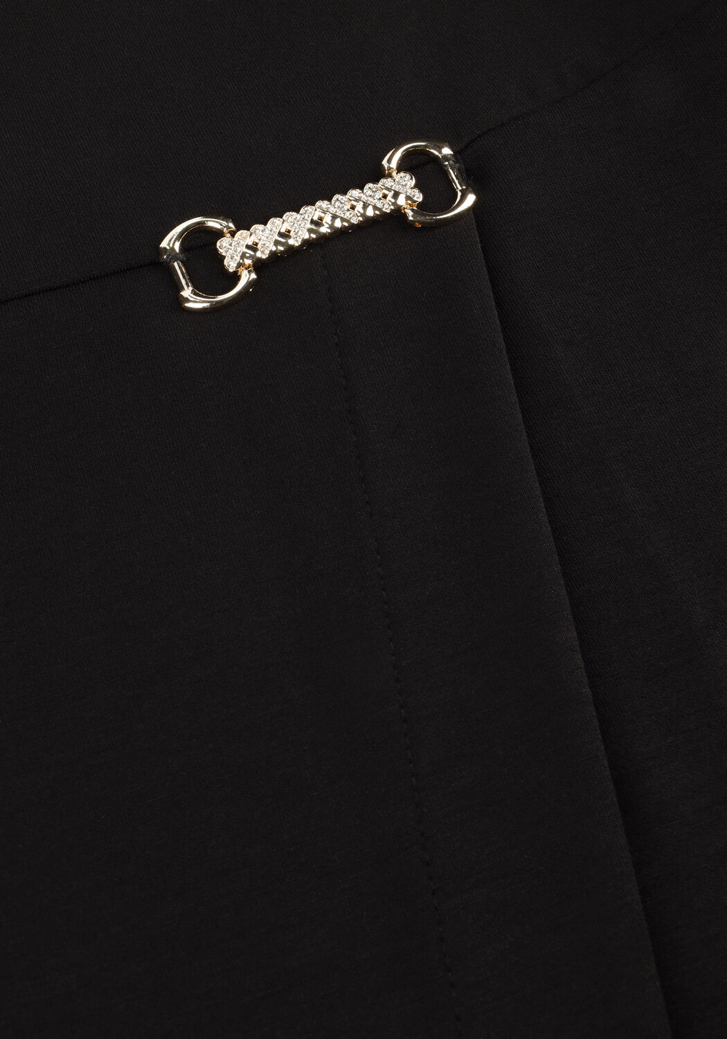 ANA ALCAZAR Mini robe DRESS WRAP SKIRT en noir - large