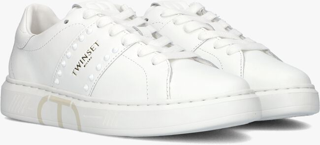 Witte TWINSET MILANO Lage sneakers 241TCP014 - large