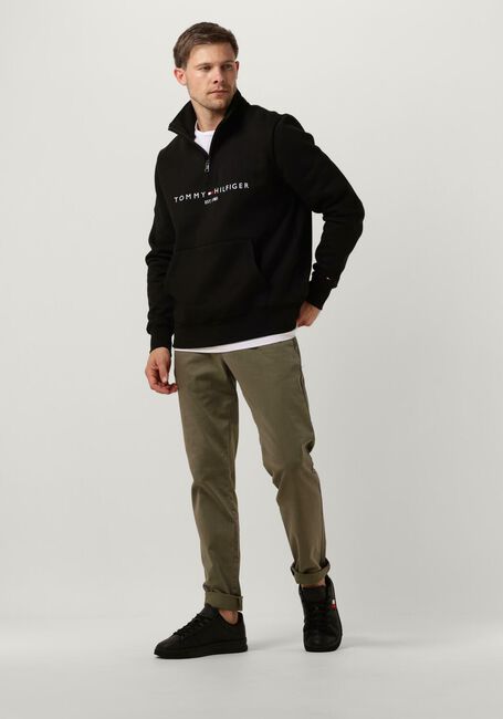 Zwarte TOMMY HILFIGER Sweater TOMMY LOGO MOCKNECK Zwarte TOMMY HILFIGER Sweater TOMMY LOGO MOCKNECK - large