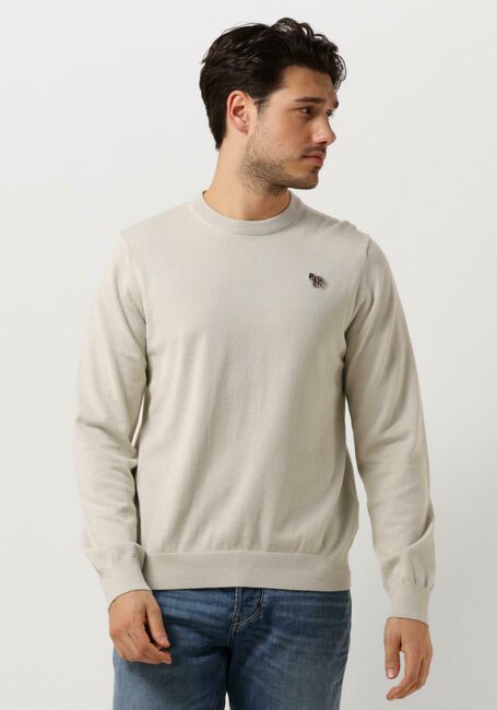 PS PAUL SMITH Pull MENS SWEATER CREW NECK ZEB BAD Gris clair - large