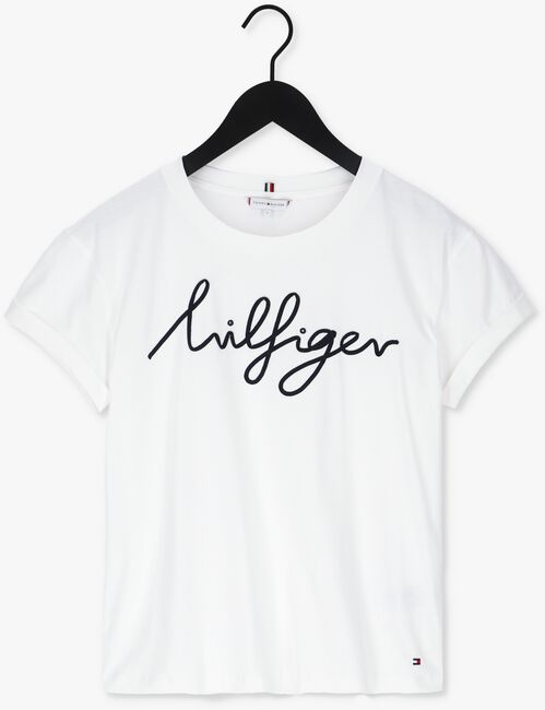 Witte TOMMY HILFIGER T-shirt RLX HILFIGER SCRIPT C-NK - large