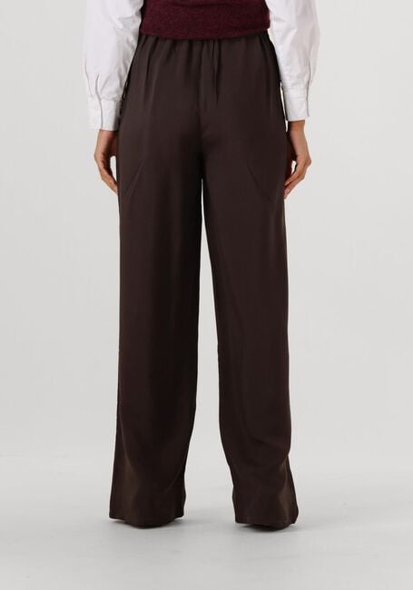 Bruine BY-BAR Wijde broek UMA SATIN STRIPE PANTS - large