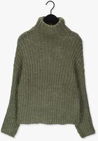 NA-KD Pull CROPPED KNITTED HIGH NECK SWEATER en vert
