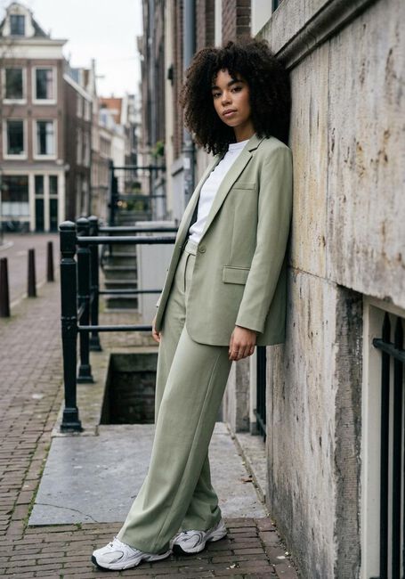 OBJECT Pantalon OBJLISA WIDE PANT en vert - large