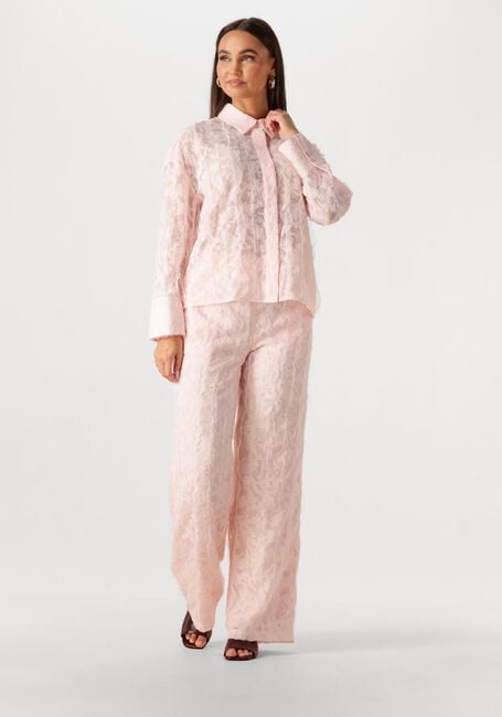 Lichtroze STUDIO AMAYA Wijde broek EMILIA - large