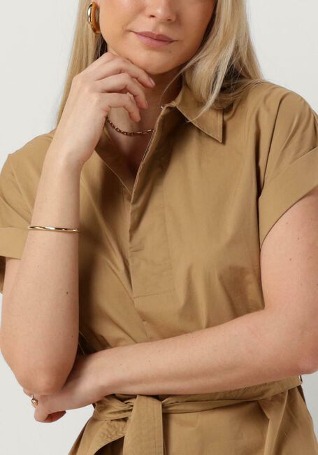 SUNCOO Robe midi CLODIE en camel - large