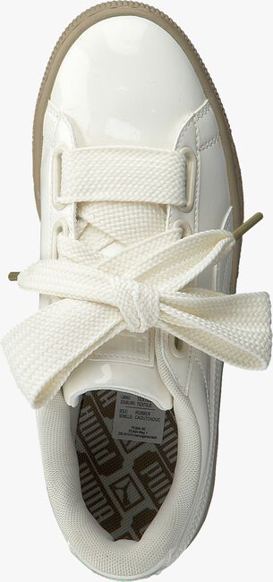 Witte PUMA Sneakers BASKET HEART PATENT - large
