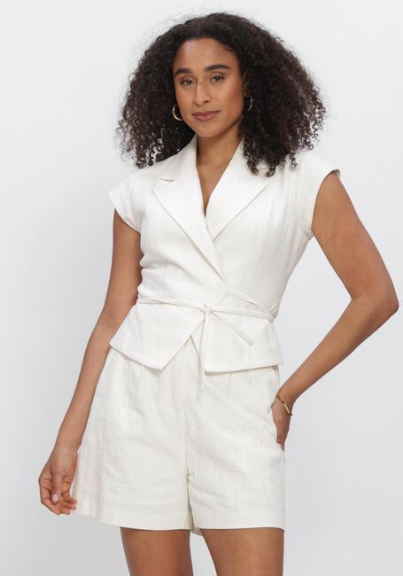 Ecru NEO NOIR Blazer SALIMA RAMIE WAISTCOAT - large