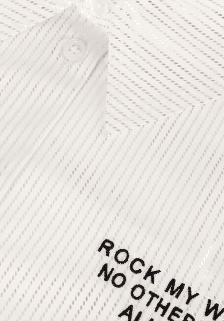 Witte ALIX THE LABEL  LADIES WOVEN PINTSTIPE BLOUSE Witte ALIX THE LABEL  LADIES WOVEN PINTSTIPE BLOUSE - large