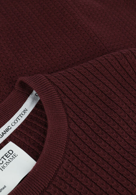 SELECTED HOMME Pull SLHCAST LS KNIT CABLE CREW B C Bordeaux - large